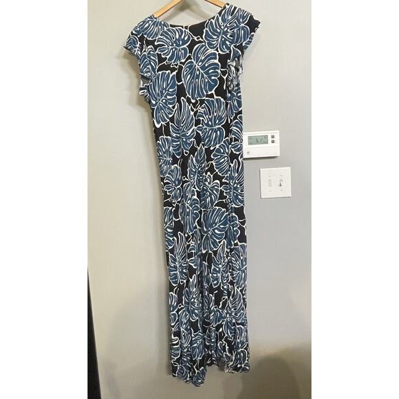Hilo Hattie Hawaiian Dress Maxi Tropical Floral Print Viscose USA Made XL - Picture 2 of 8